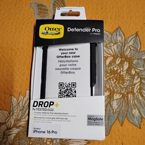 OtterBox Defender Pro Case for iPhone 16 Pro - Black